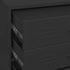 Lady Jillian -  Chest of Drawers Black 80x35x101,5 cm Steel